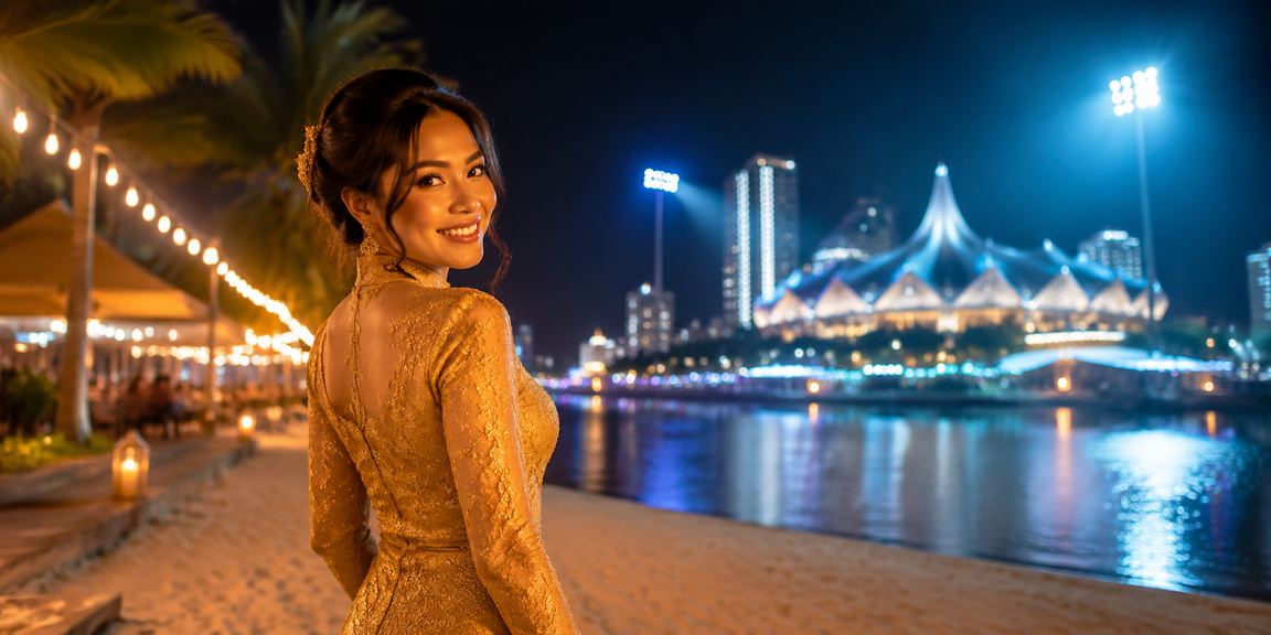 Kaedah deposit dalam talian mudah di Kuching dengan pakaian tradisional kebaya